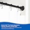 Kenney Mfg Twist & Fit No Tools Gloria Decorative Tension Shower Curtain Rod, 42-72in, Black KN909C/5HUS - alternate 2